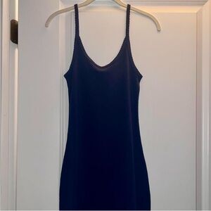 Goldie Navy Midi Dress